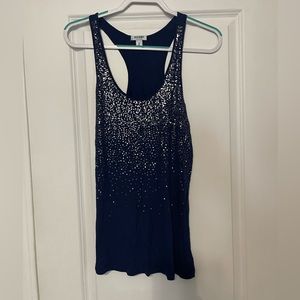 Dressy racer back tank top